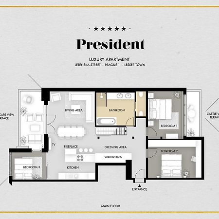 President Apt By Prague Castle, Views Buitenkant foto